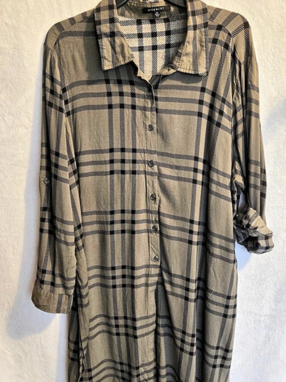 Miss Lili Plaid Tunic Size 2X